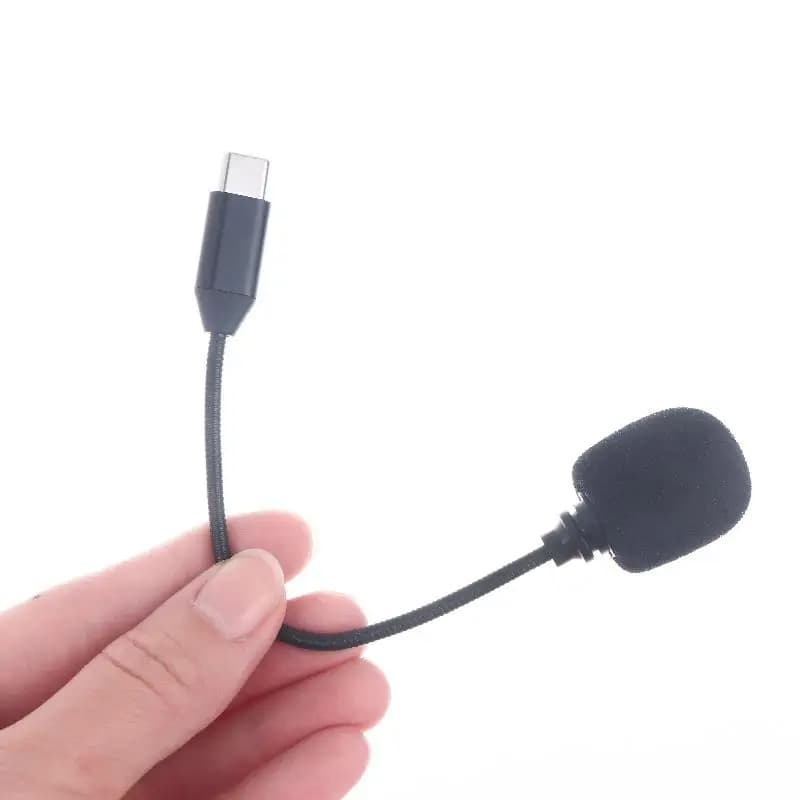 Nuovo 1 pz tipo C telefono/tablet/PC microfono di registrazione video con registrazione flessibile del collo USB C microfono del computer per Vlog