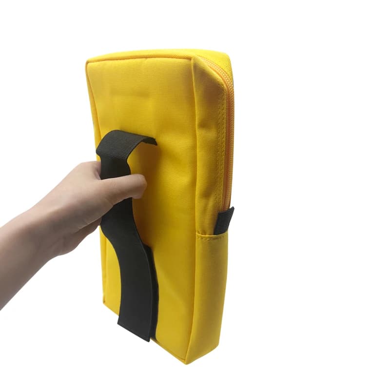 Small size 28x15x5cm Yellow Bag Case For Trimble TSC3 TSC2 Data Collector Nylon Belt Loop Front Pouch GPS