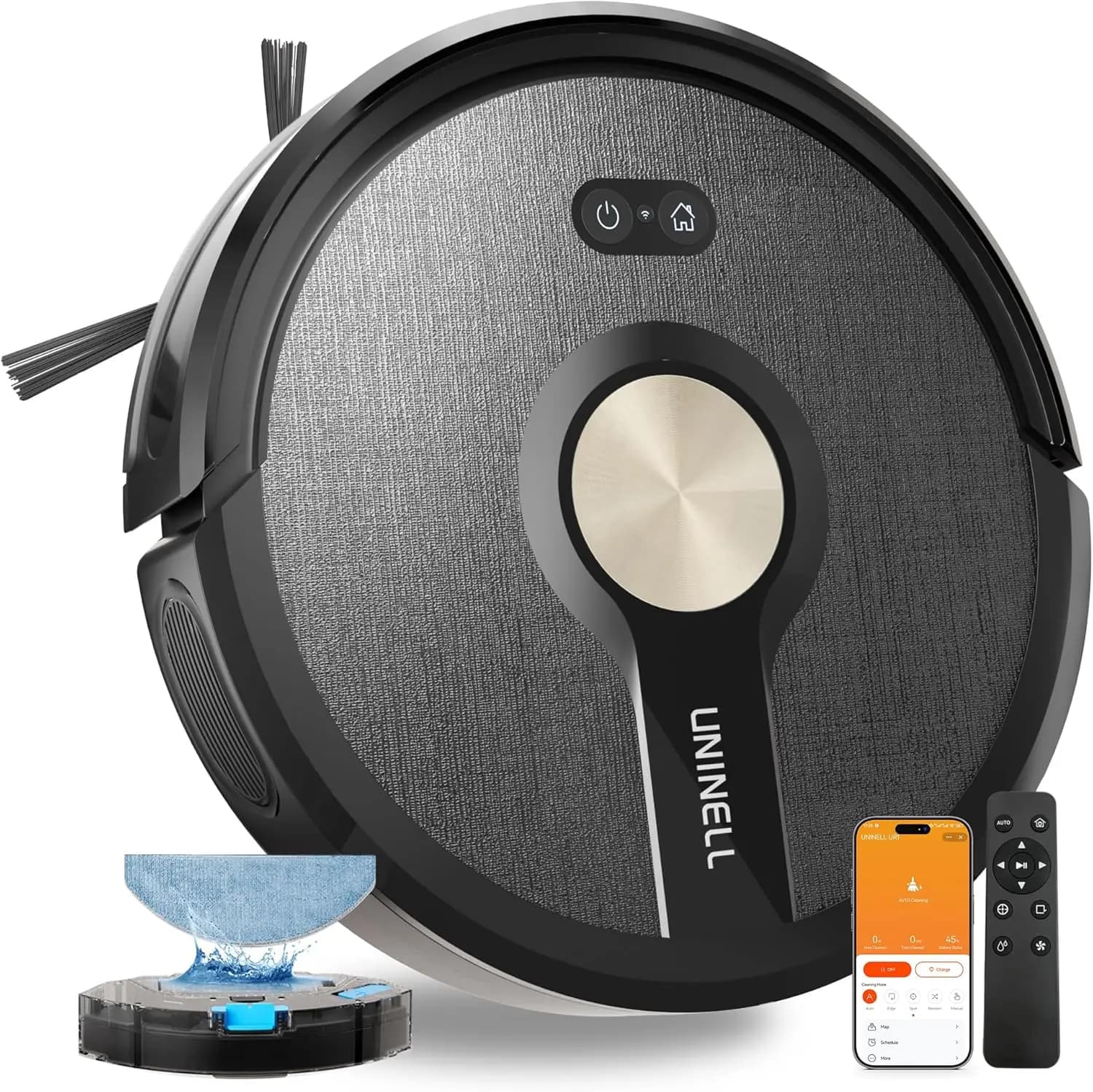 5000Pa Robot Vacuum & Mop, 180 Min Runtime, App/Remote/Alexa, Auto-Recharge, for Pet Hair & Carpets