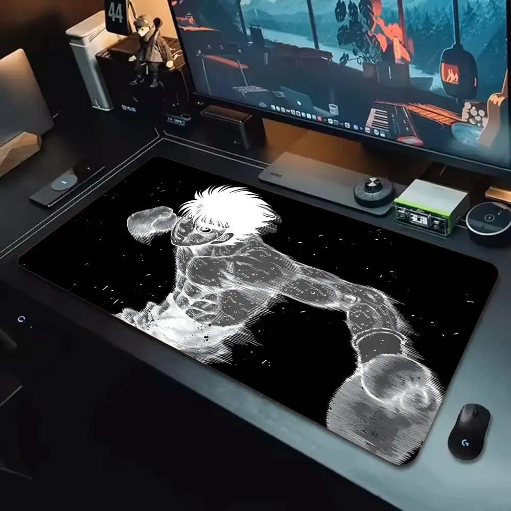 Tappetino per mouse H-Hajime No Ippo Tapetes de Mesa Teclado, Borracha Kawai, Tapete de Mesa Antiderrapante, XXL90x40cm