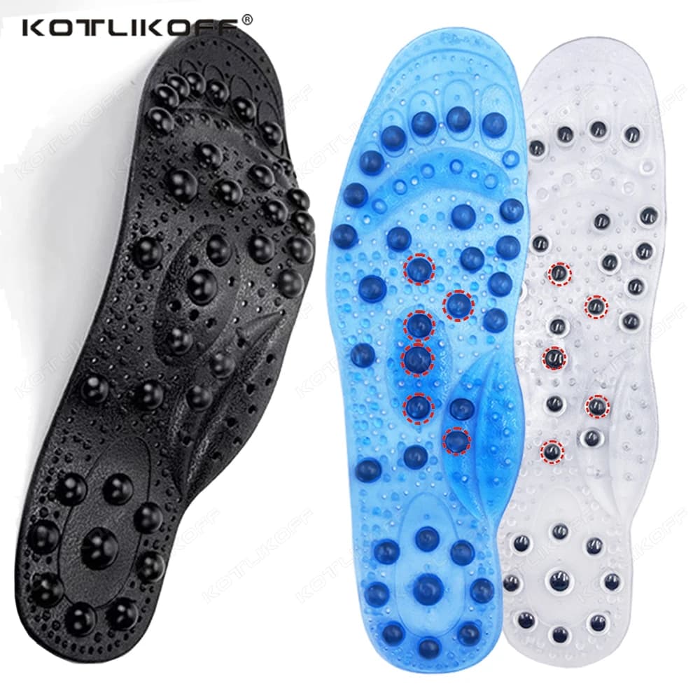 68 Solette per terapia magnetica magnetica Massaggio per digitopressione del piede migliorato Dimagrante/Perdita di peso Silicone Unisex KOTLIKOFF