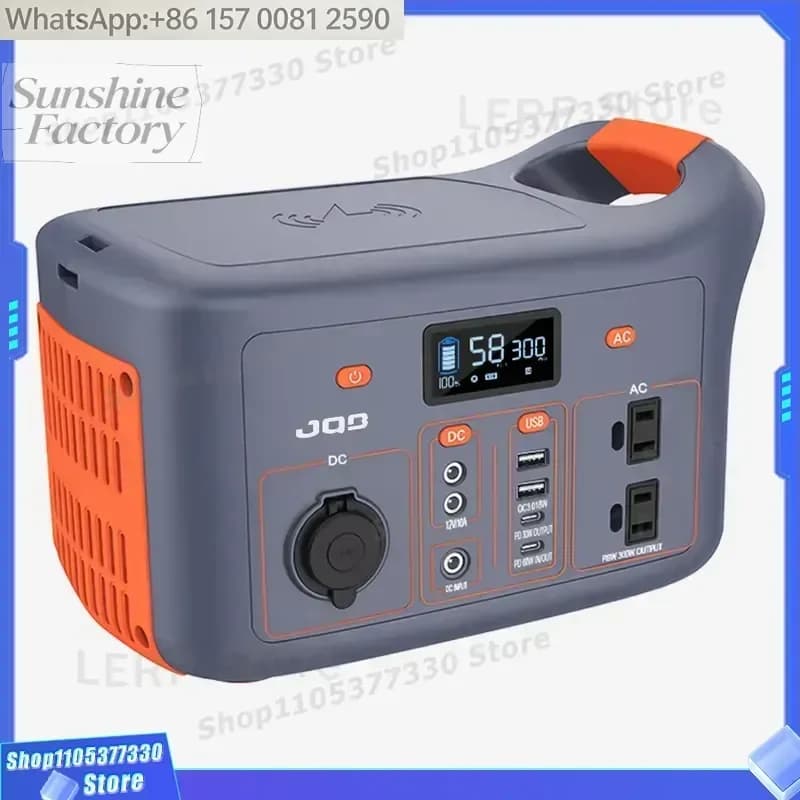 high quality Modified Sine Wave Portable Power Station 300W Power Bank Lithium Ion Energy Storage Support Solar Panel for