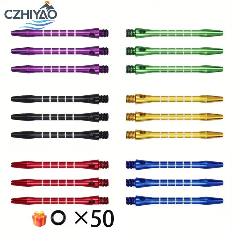 CZHIYAO 12/18 pezzi aste per freccette con filettatura 2BA 53mm-punte di volo di ricambio professionali per macchine e leghe compatibili con freccette