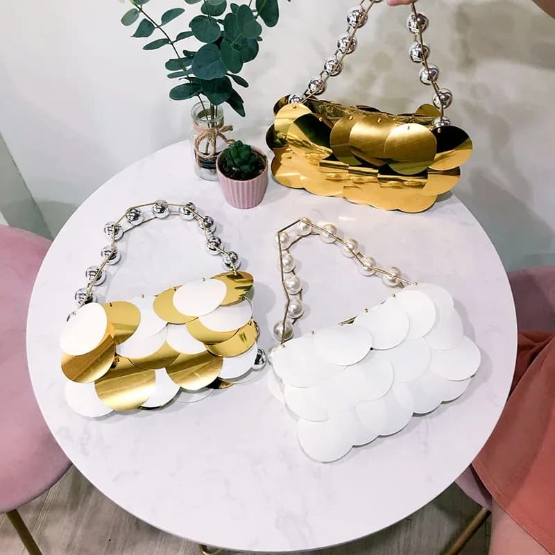 New Woman Wallet Stylish Multi-Color Sequin Evening Bag Luxury Women Bridal Party Prom Bling Wedding Clutch Purse Handbag Bags