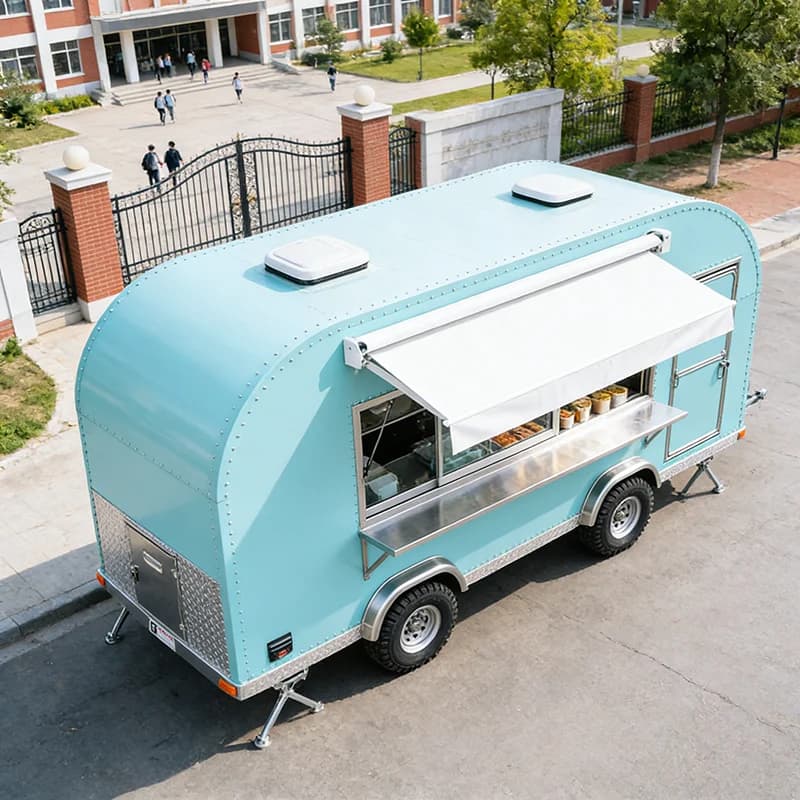 Food Truck ad Alta Efficienza con Elettrodomestici a Risparmio Energetico e Opzione Pannello Solare per un Funzionamento Ecologico