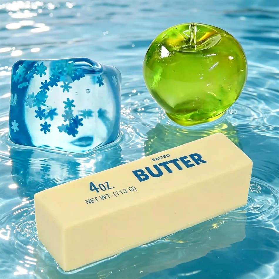 Pallina Antistress Morbida a Forma di Mela Verde/Burro, Giocattolo Sensoriale Antistress per ADHD e Autismo, Giocattolo da Spremere a Lenta Risposta per Adulti e Bambini, Idea Regalo