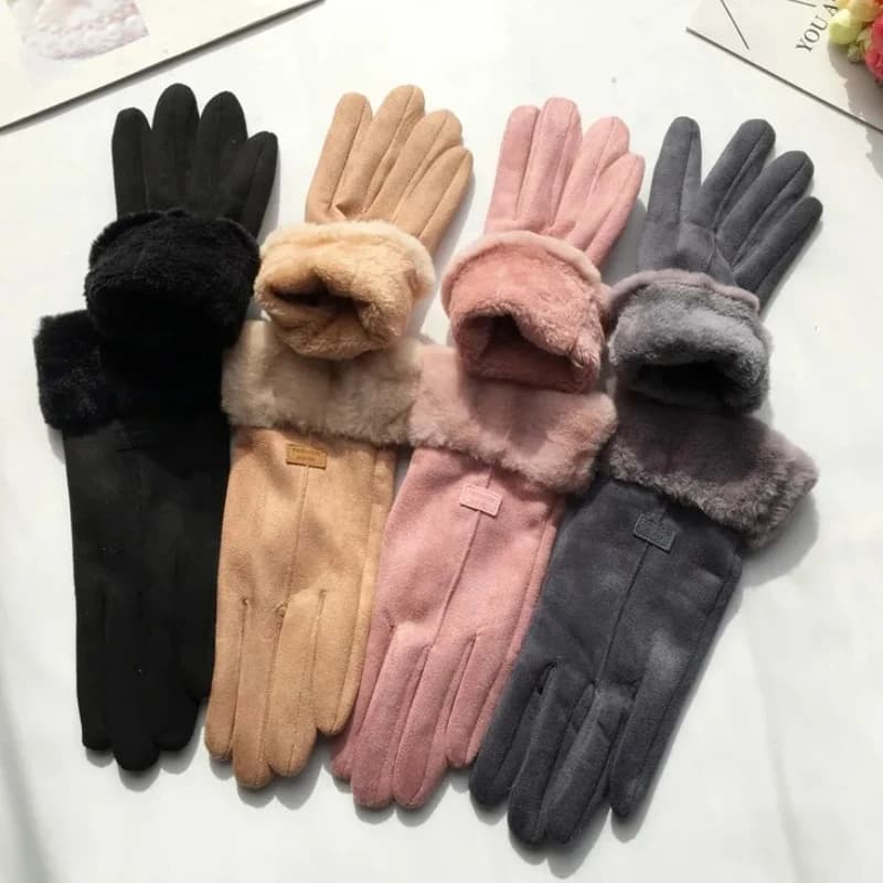 2026 Touchscreen Winter Gloves for Men And Women Warm Plush Suede Outdoor Driving Sports Cycling Mittens for Cold Weather