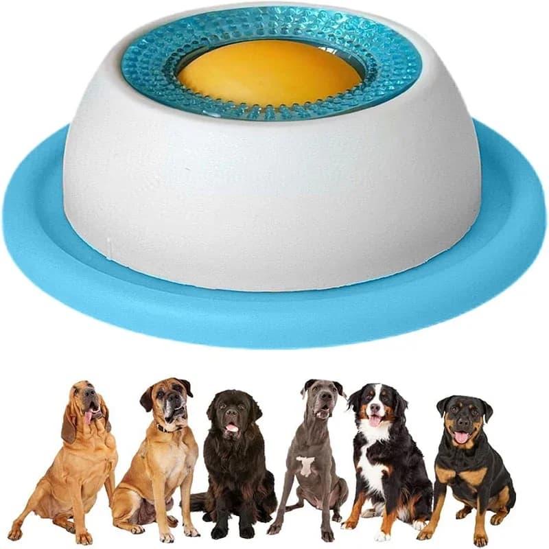 Interactive Pet Licking Mat for Cats and Dogs Non-Slip Slow Feeder Bowl with Raised Patterns Promotes Calmness and Oral Health
