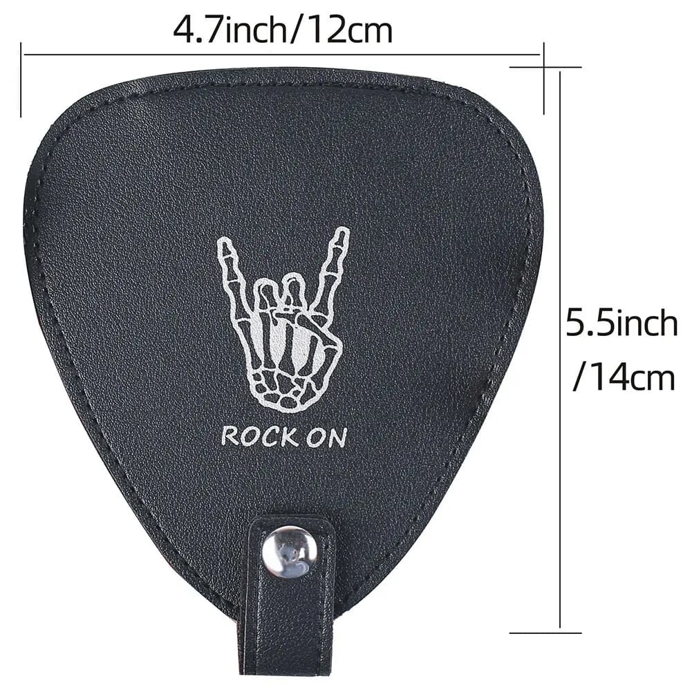 【STOCK】Guitar Picks Holder Case Bag Organizer Box Include 22 Guitar Picks Guitar Plectrums Storage Pouch for /Ukulele
