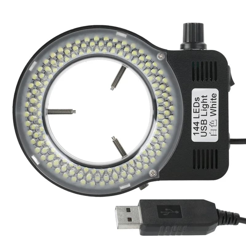 72 144 LED 48 SMD USB lampada illuminatore ad anello regolabile per microscopio industriale lente d'ingrandimento per fotocamera industriale 110V-220V 3W-5W