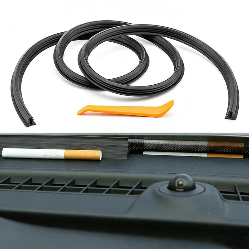 Striscia di Gomma Universale per Isolamento Acustico e Sigillatura Cruscotto Auto, Accessori e Adesivi per Auto