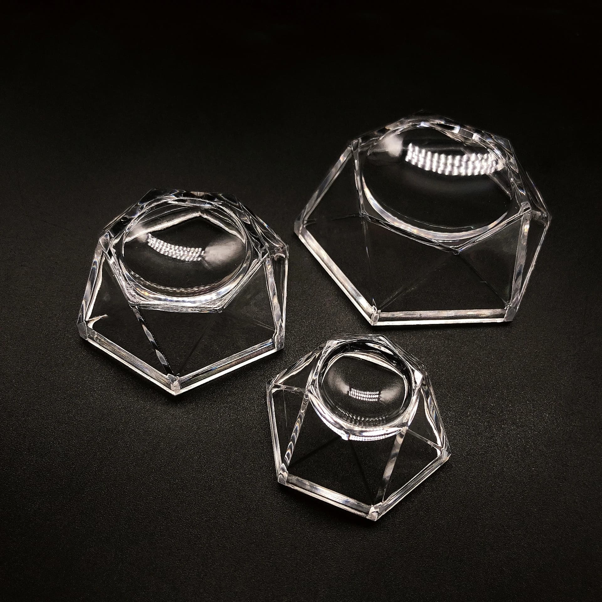 1PC sfera di cristallo acrilico trasparente Base di visualizzazione supporto per sfera trasparente per tavolo ornamento da tavolo Pendestal Home Decor