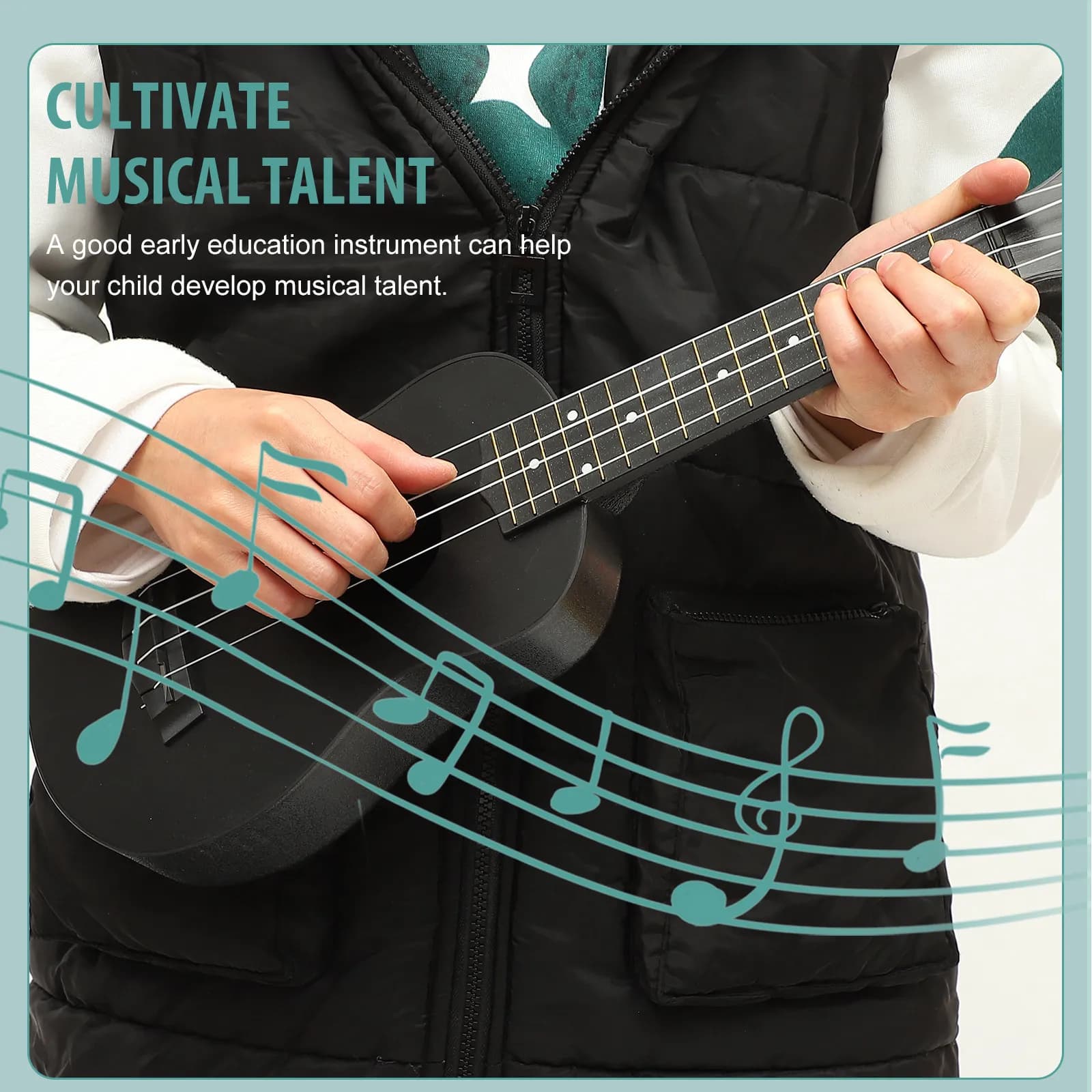 Wood Ukulele Classical Acoustic Guitar Beginner Children Soprano Concert Ukulele Four String Adults Kids Musical Instrument