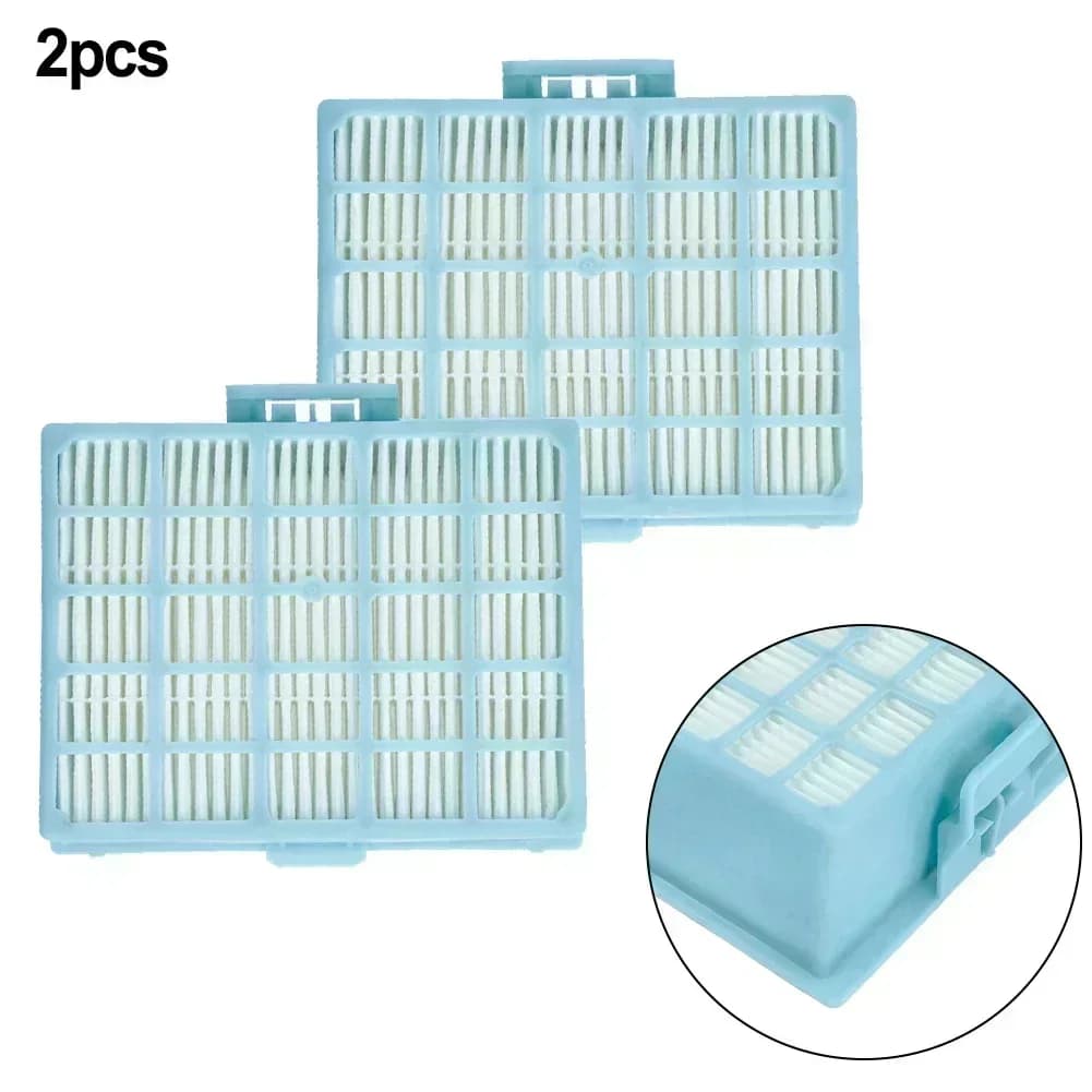 2PCS White + Blue Filter Kit Captures Fine Dust Particles And Others For Bosch GS20, BGS11, And BGS21 Series Vacuum Cleaners