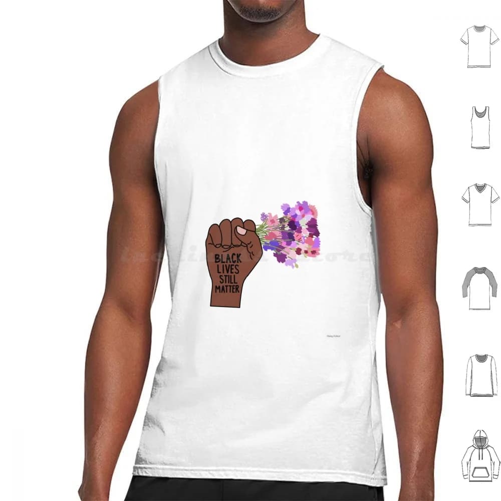 Blm Flowers Canottiere Gilet senza maniche Blm Black Lives Matter Uguaglianza