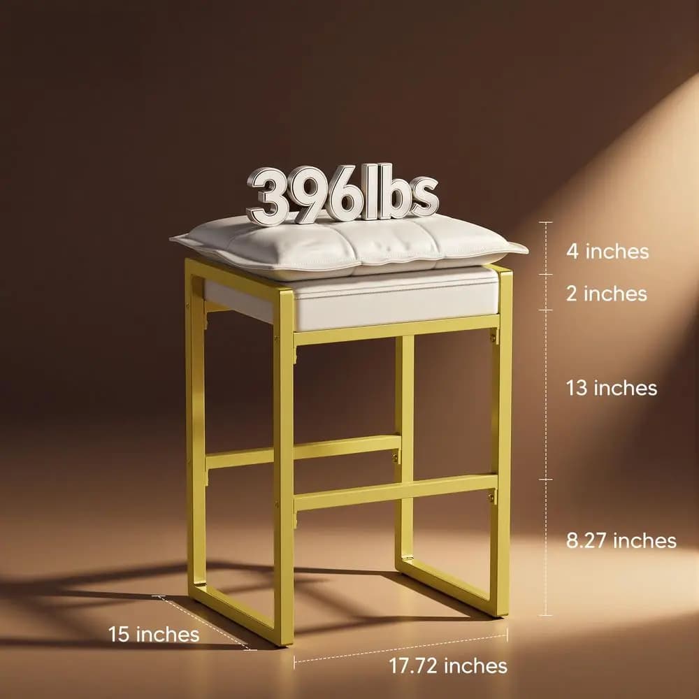 Sgabelli da Bar Moderni con Doppio Cuscino per un Sedile Confortevole, Set da 3 con Poggiapiedi, Sedie da Bar Altezza Bancone, Facile Montaggio