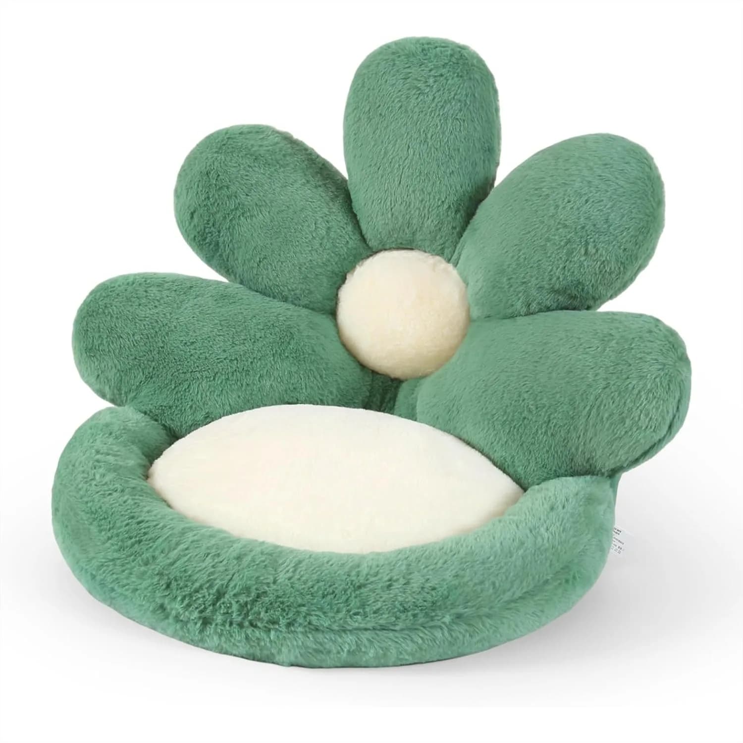Flower Shape Chair Cushion Comfy Seat Pad for Gaming Chair Office Floor Pillow Room Decor Green