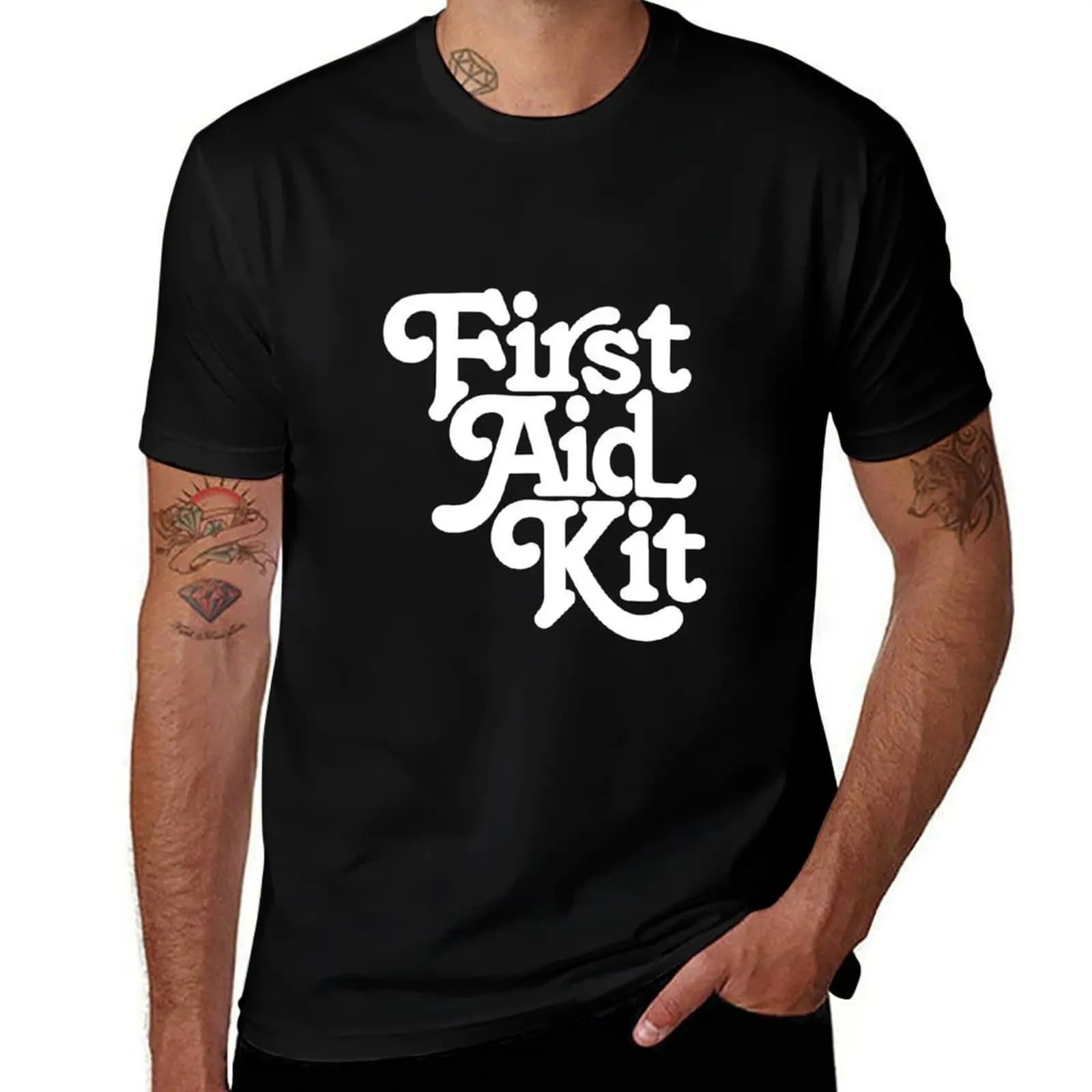 First Aid Kit Band T-Shirt Simple Trendy Casual T-Shirt
