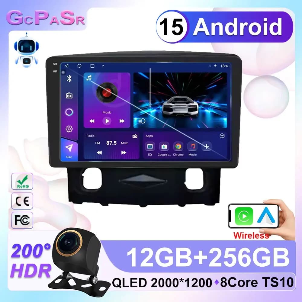 Android For Honda N-BOX II 2 JF3 4 2017 - 2021 Car Radio Multimidia Video Player QLED Screen 2din Carplay Auto Stereo Head Unit