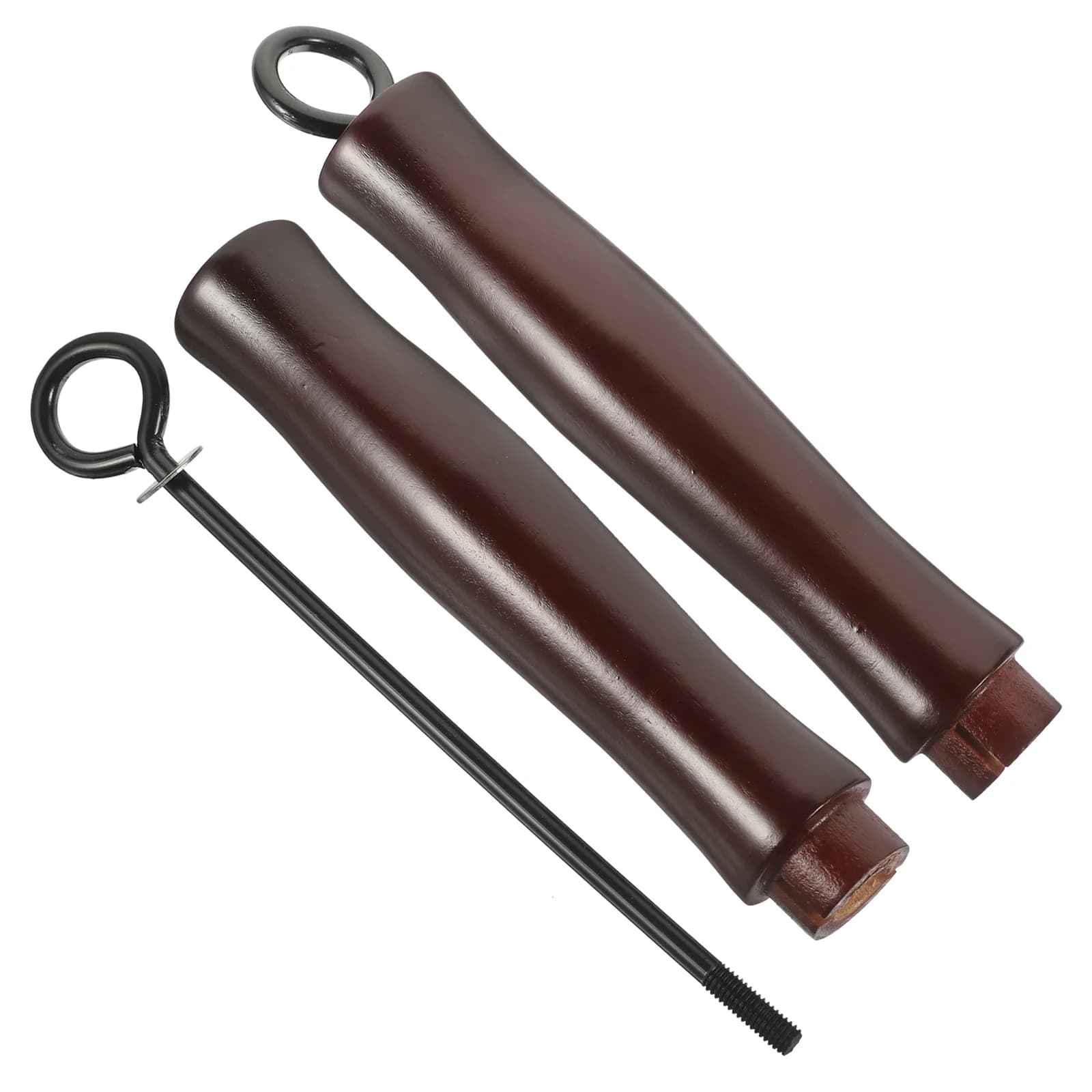 2 pieces ergonomic anti-coating wooden handle spare for pan detachable pot Wok pan handle kitchen gadget