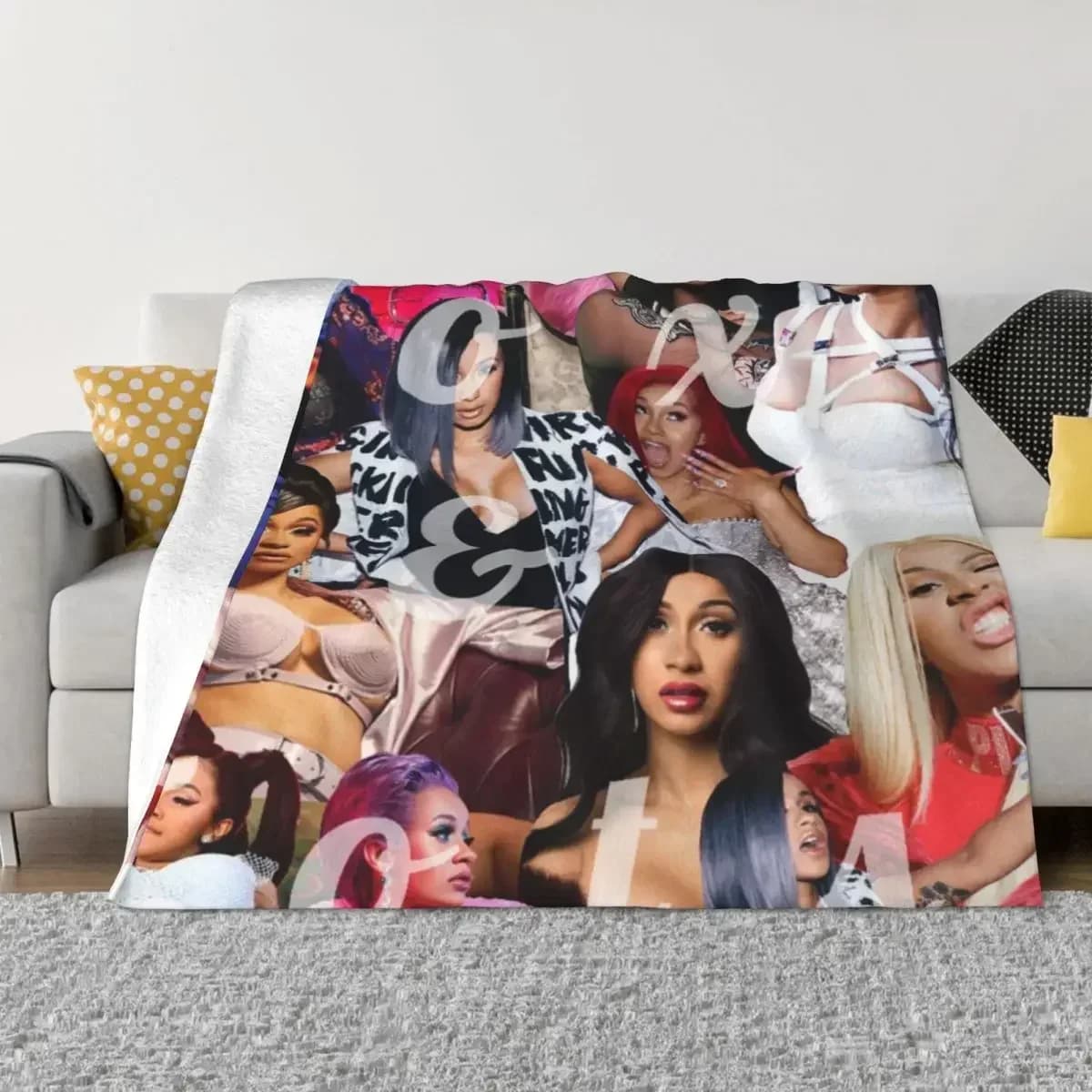 Cardi B 554 Coperta per ginocchia Anime, Coperte e plaid, Plaid