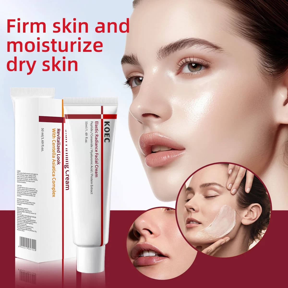 Crema Madeca alla Centella Asiatica, Crema Elasticizzante e Illuminante ad Assorbimento Rapido e Nutriente, Riduce le Rughe, Cura della Pelle Coreana