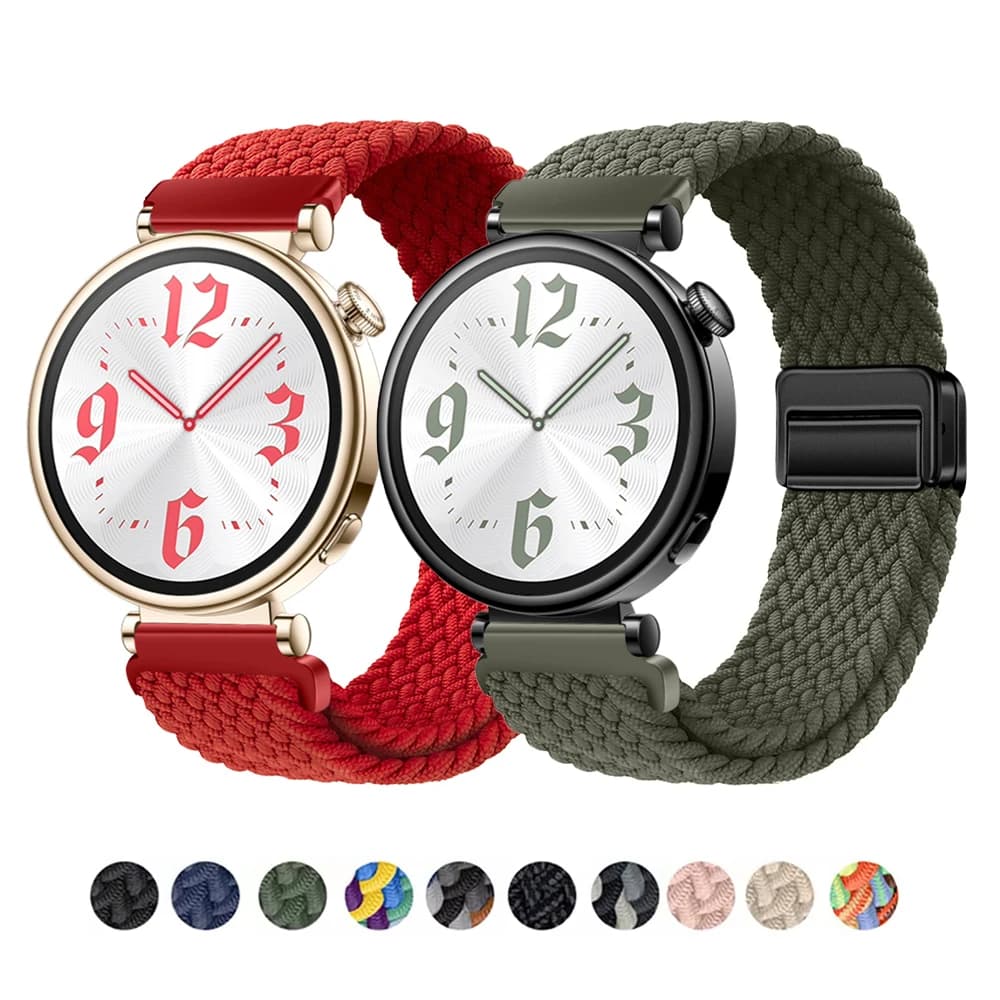 Cinturini da 18 mm per HUAWEI watch GT 4/5/5 Pro 41mm 42mm cinturino sportivo cinturino magnetico intrecciato per HUAWEI watch GT 5 band