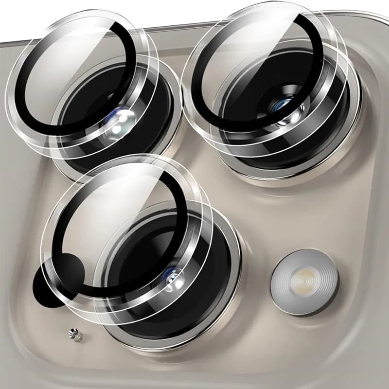 HD transparent tempered glass camera lens protection for IPhone 17 16 15 14 13 11 Pro Max Plus 12 Mini 16Pro Individual lens cover ring
