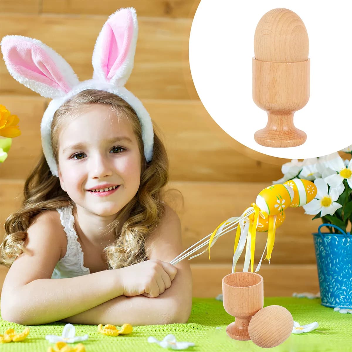 2 Set di Giochi Educativi in Legno per Coordinazione Occhio-Mano, Set di Uova per Allenamento Prescolare, Migliora le Abilità Manuali, Scatola in Legno con Blocchi