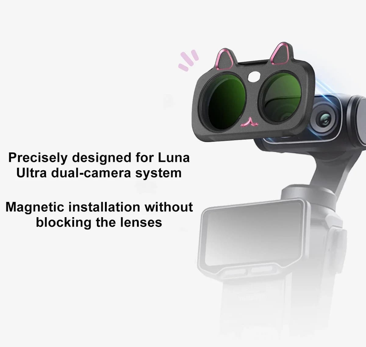 NEEWER FL-L12 1/4 Black Mist Clarity Icy Rose Effect Lens Filter Optical Accessory for Insta360 Luna Ultra Action Camera Vlog