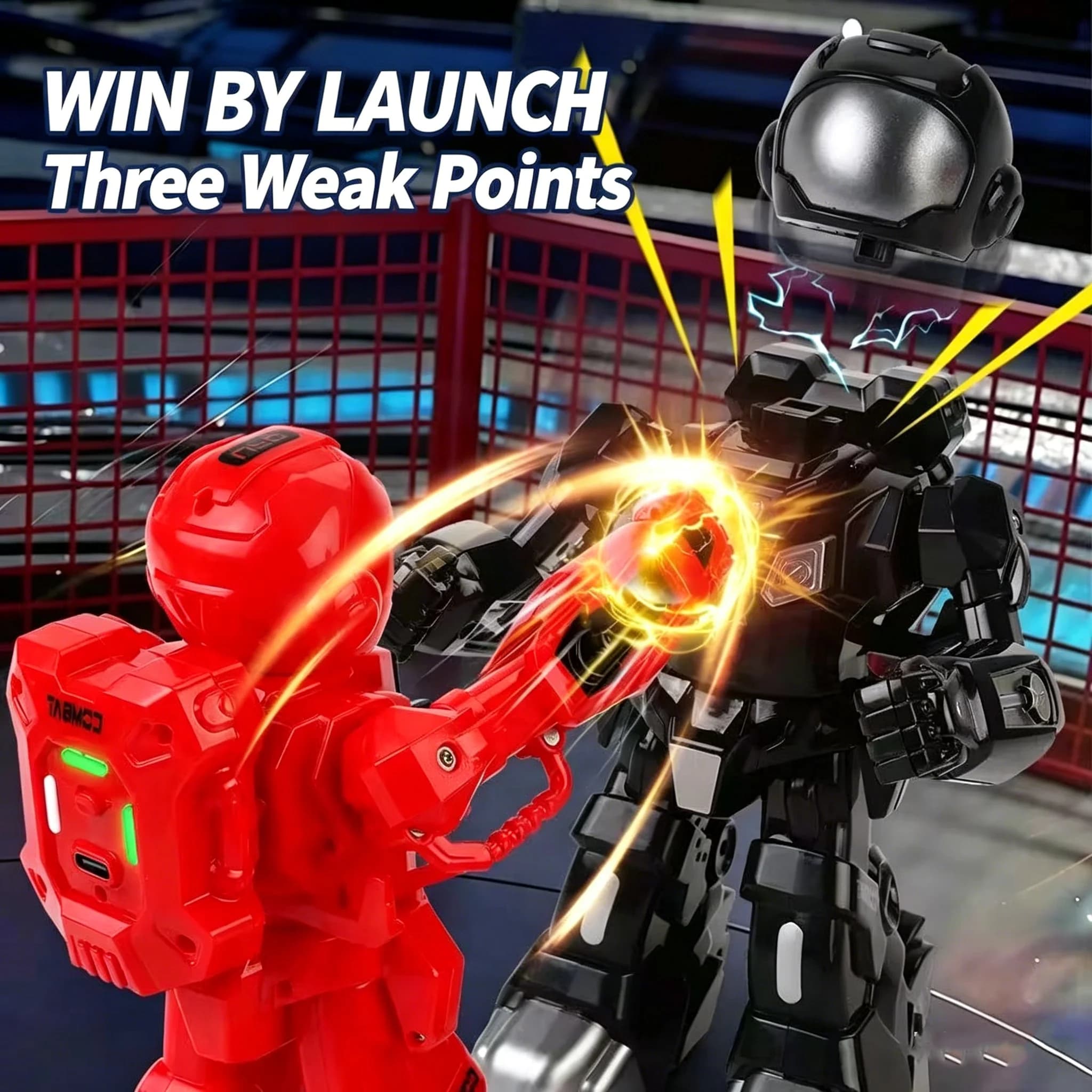 Robot da Combattimento RC 2.4G con Sensore di Movimento, Robot da Boxe Telecomandati, Giocattoli Intelligenti per Ragazzi, Regalo per Bambini