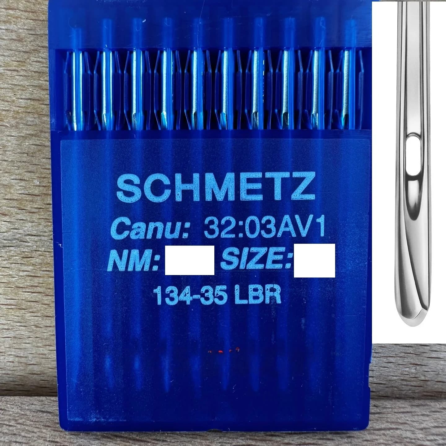 Blue Lion 13435LBR Ago per Macchina da Cucire in Pelle con Coda a Freccia, Forbici Industriali, Ago Compatibile con DPx35 Axe