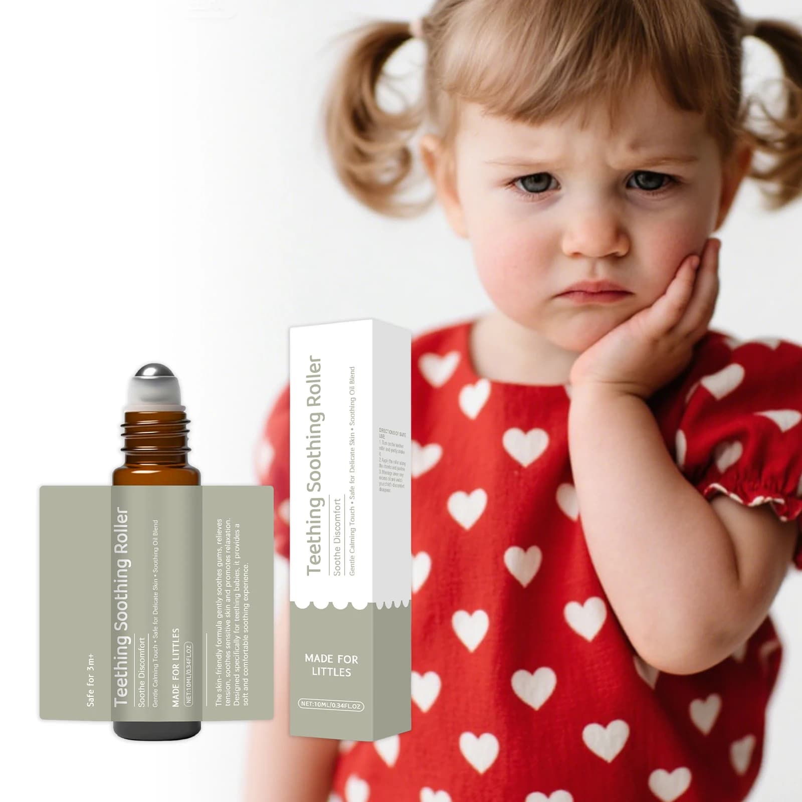 Roll-on to Relieve Dentition Pain - Delicate nutrition for the Magistrates, Daily Care of the Magistrates, Whitening and Hydrating of the teeth