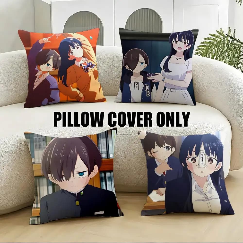 T-The Dangers in My Heart SeasonS Copricuscini 4 Pezzi Morbidi in Peluche 40x40 45x45 per Divano e Camera da Letto