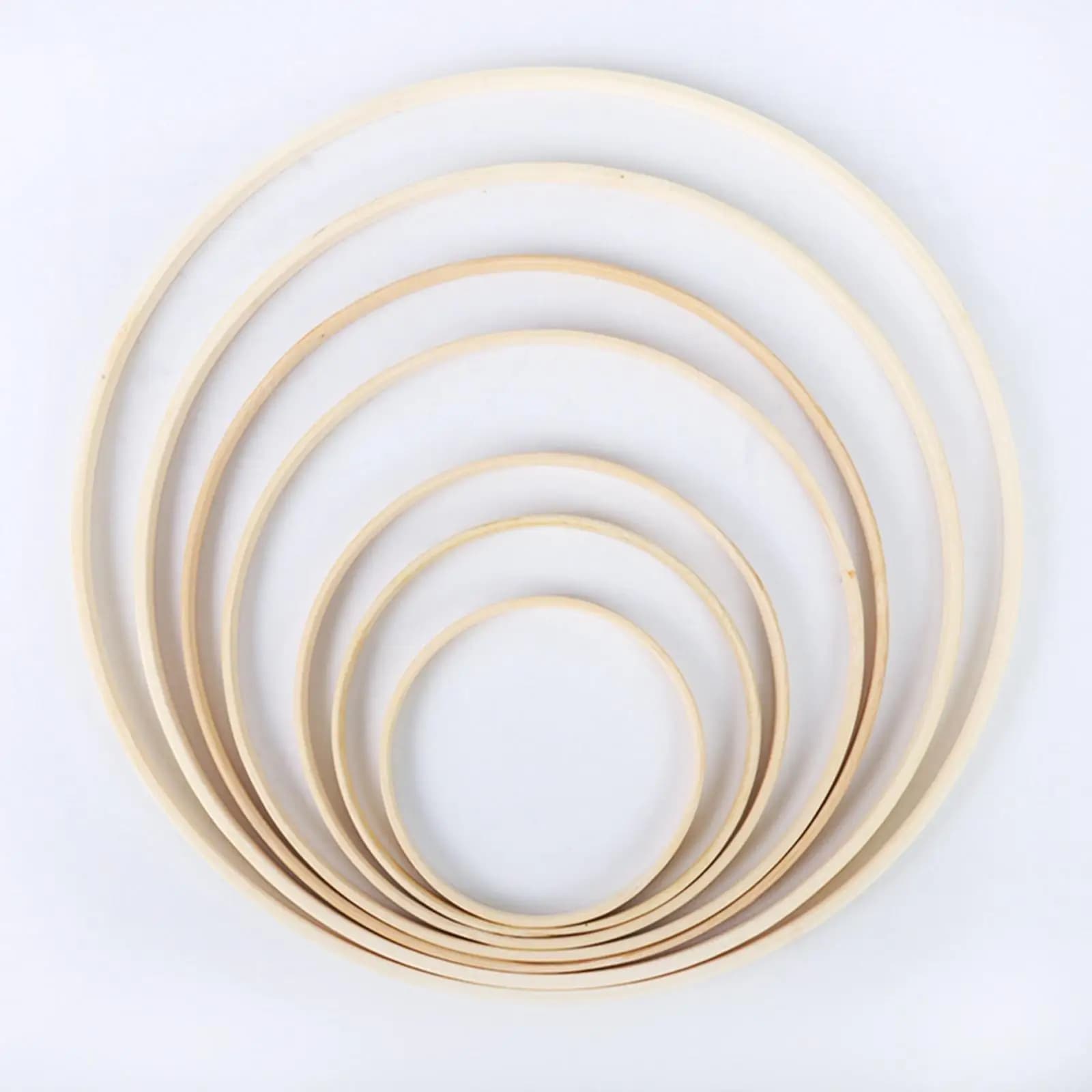 Dream Catcher Rings DIY Art Craft Bamboo Embroidery Hoop for Handmade Home Decor Sewing Kit