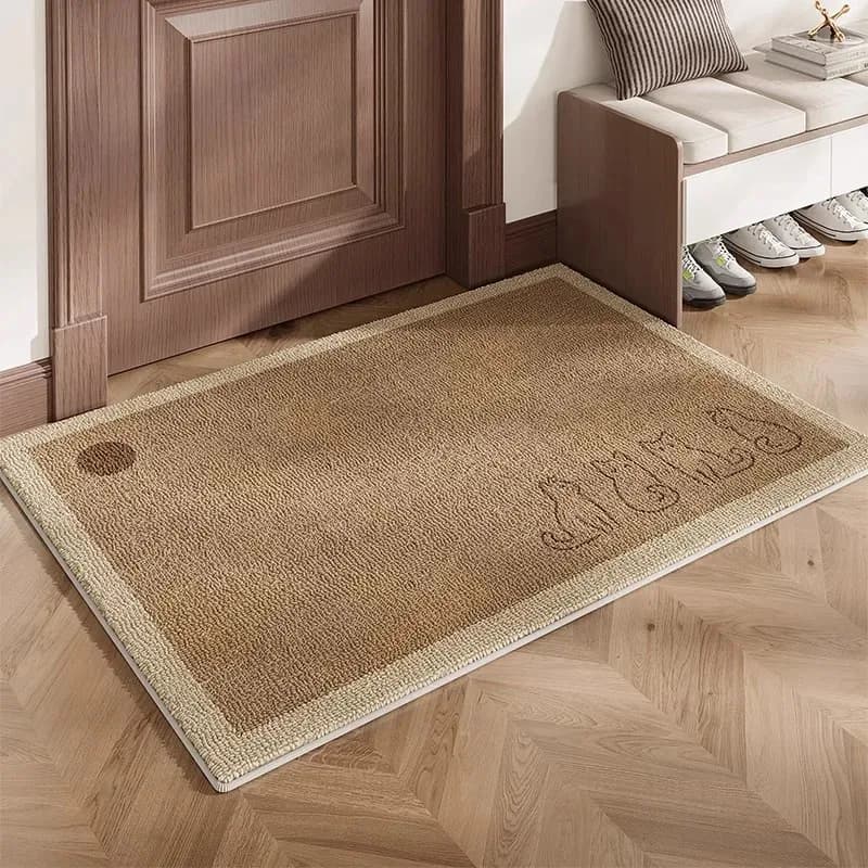 VIKAMA Tappetino moderno e semplice per porta d'ingresso, antiscivolo, resistente all'usura, per cucina, camera da letto, tappeto per interni ed esterni, decorazione per la casa