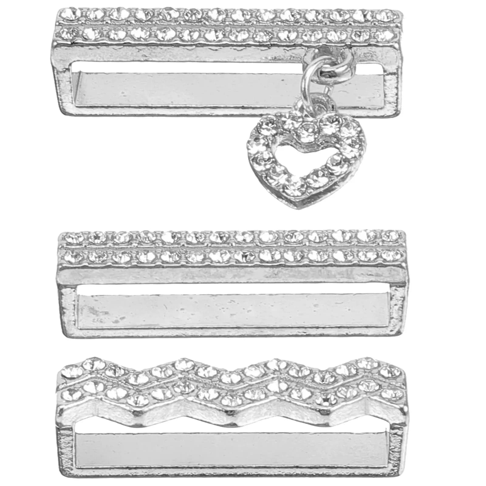 3 pezzi di anelli decorativi per cinturino, design in metallo premium con strass, leggeri, facili da installare, accessorio decorativo per cinturino di smartwatch.