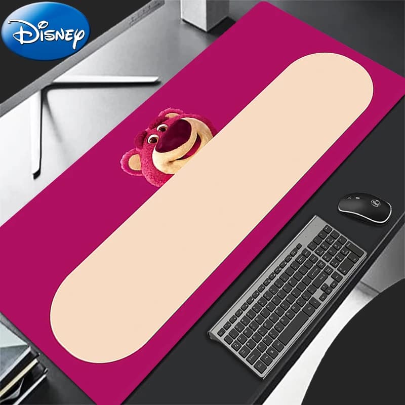 Play Mouse Mat XXL Anime PC Computer Gamer Desktop Mouse Mat for Best Office Laptop Gift Kawaii S-Strawberrys Bear Lotso Mousepad