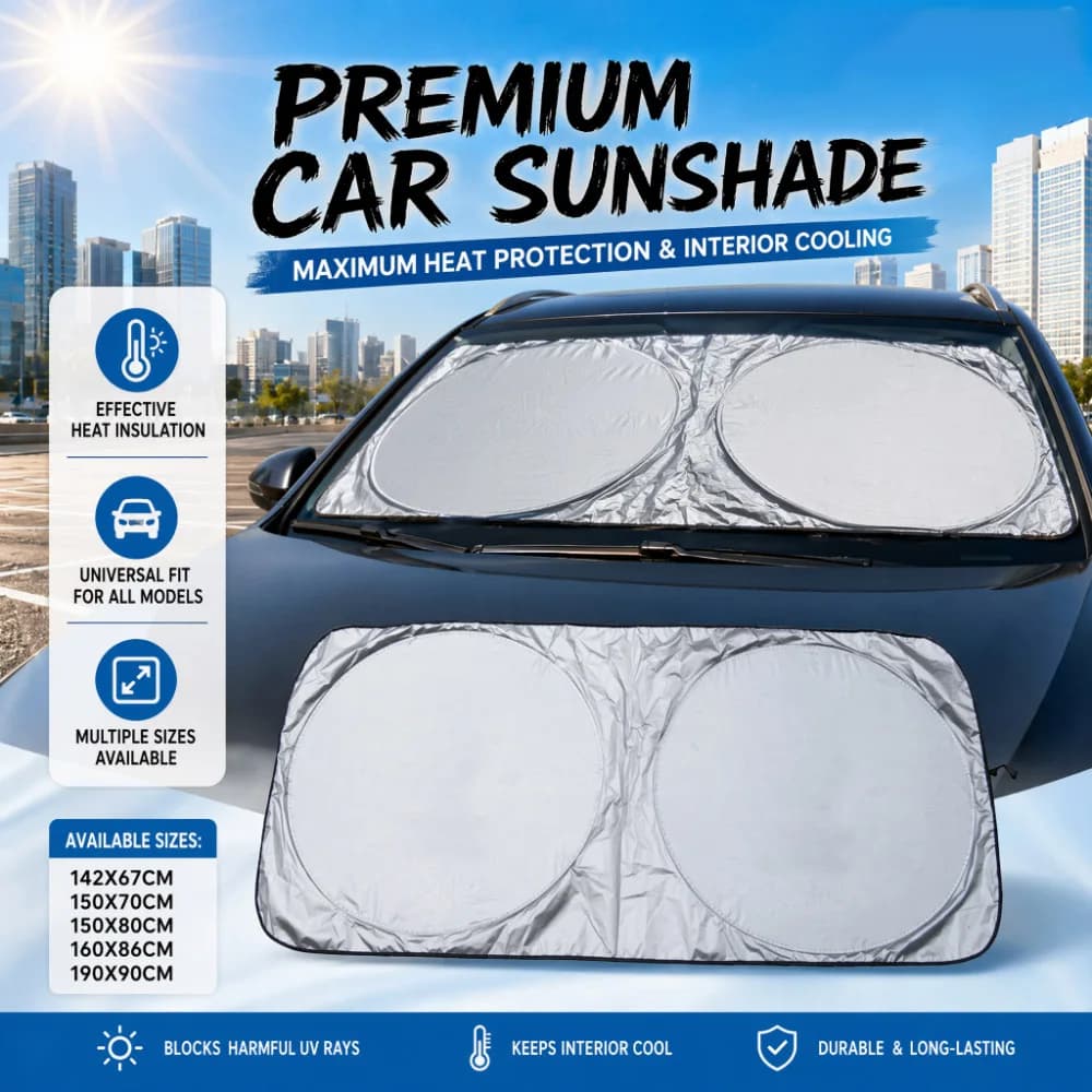 Car Windshield Sun Shade Cover Visor Protector Interior Anti UV Sun Windscreen Folding Parasol Auto Automobiles Accessories