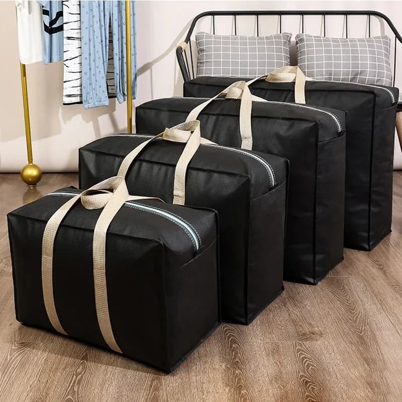 1Pcs Extra Large Waterproof Moving Luggage Bags Home Non-woven Fabric Laundry Shopping Bag Cubes Foldable Storage Packing Tool