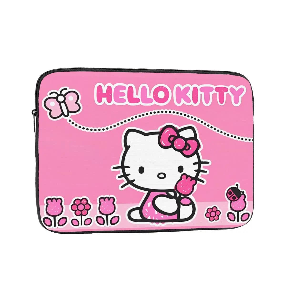Borsa per Laptop e Tablet, Custodia Protettiva Antiurto Hello Kitty Kawaii da 12" 13" 15" 17"