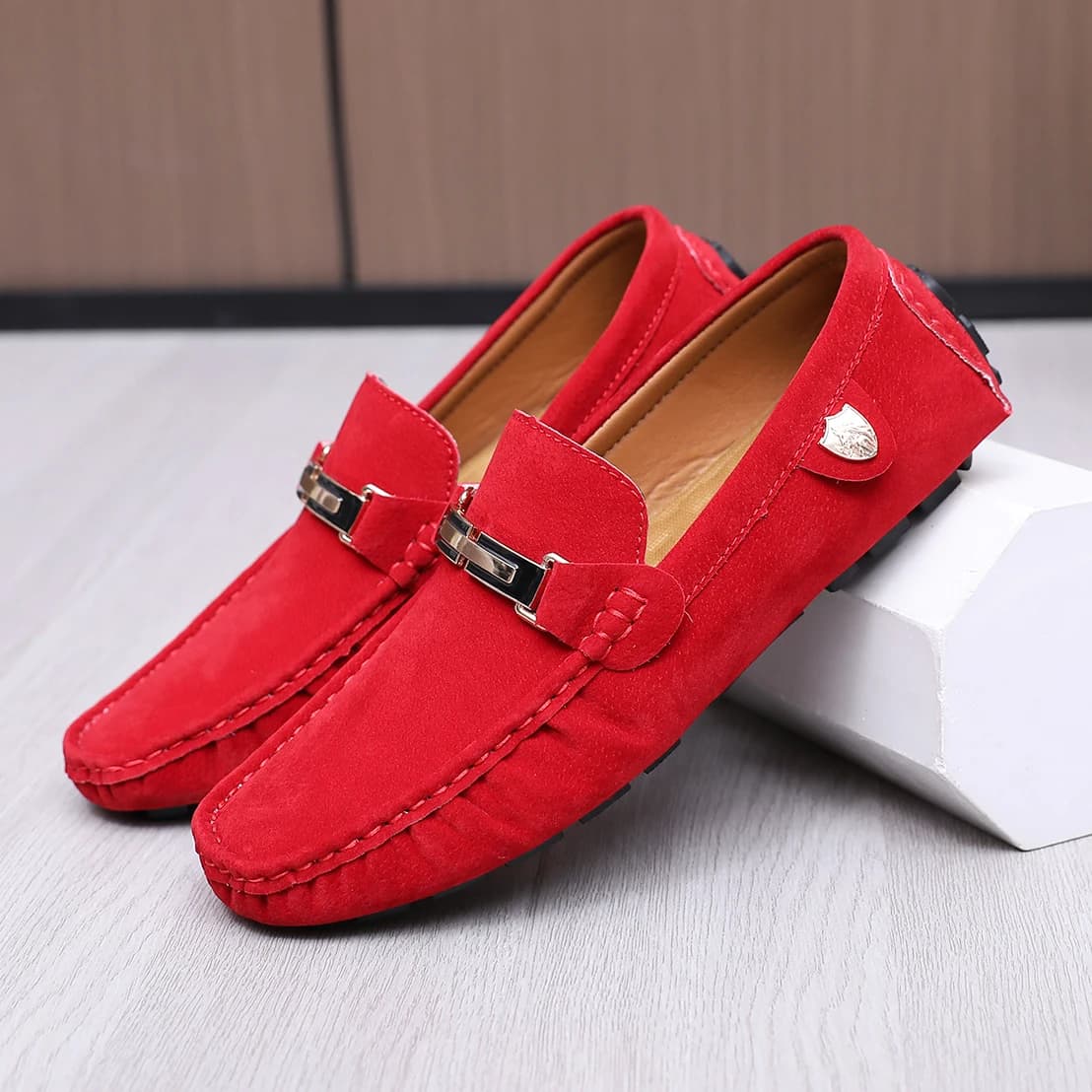Men Classic Penny Slip on Loafers Flats Sole Breathable Daily Commute Wedding Formal Office Casual Driving Loafer Shoes Footwear