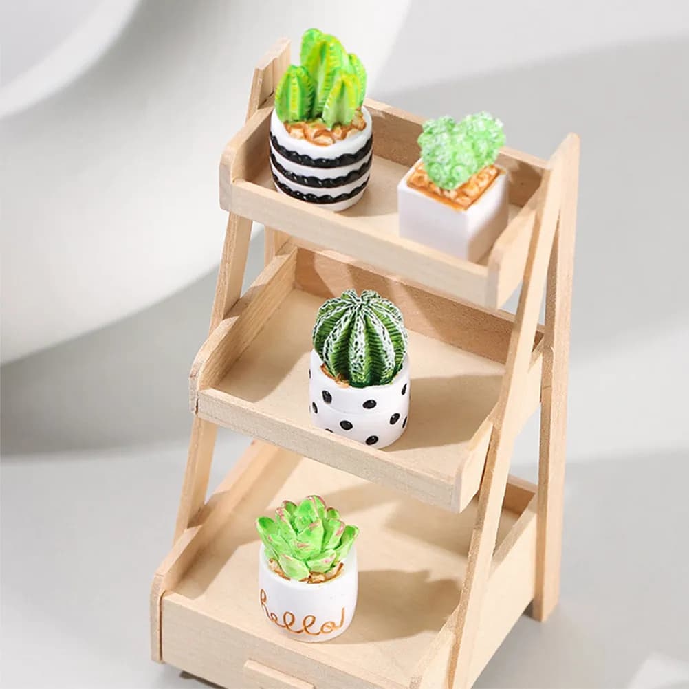 4Pcs Mini Faux Cactus Potted Plants Artificial Cactus Bonsai Decor for Home Office Desk Shelf Natural Lifelike Indoor Plant