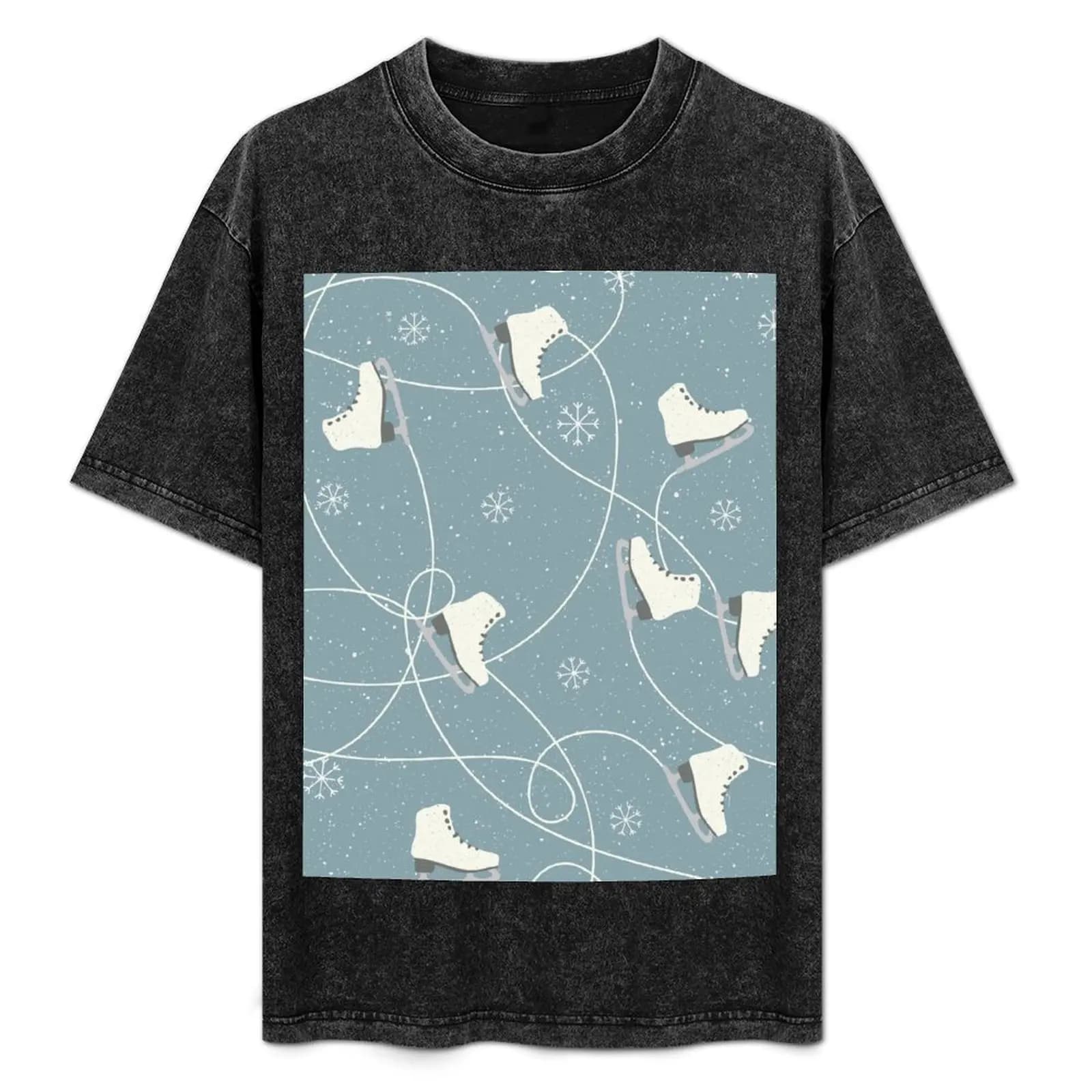 T-shirt Ice Skates, maglietta sportiva che assorbe il sudore