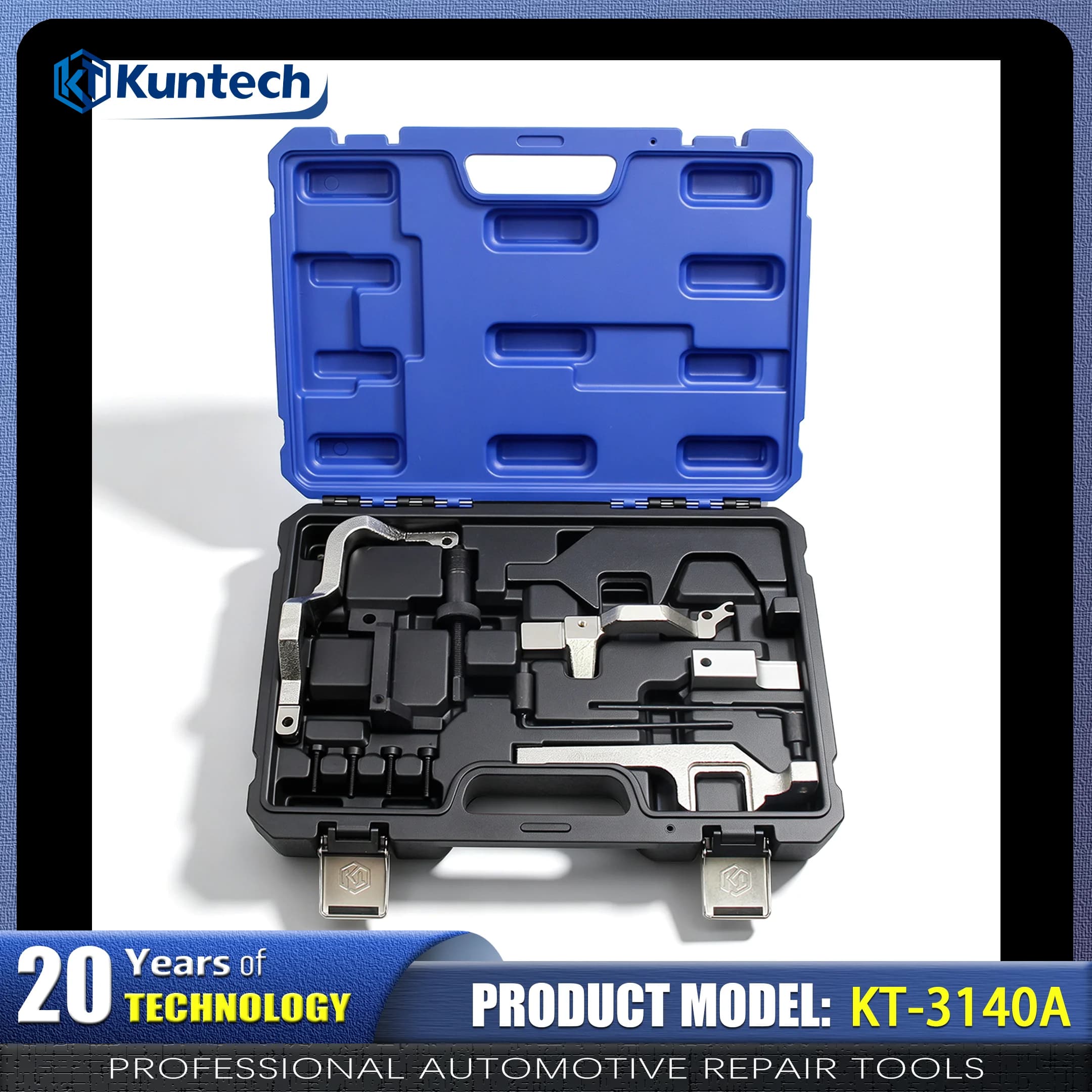 Kuntech KT-3140A Engine Timing Tool Set for BMW Mini Peugeot Citroen Camshaft Crankshaft Locking Alignment Tool Kit