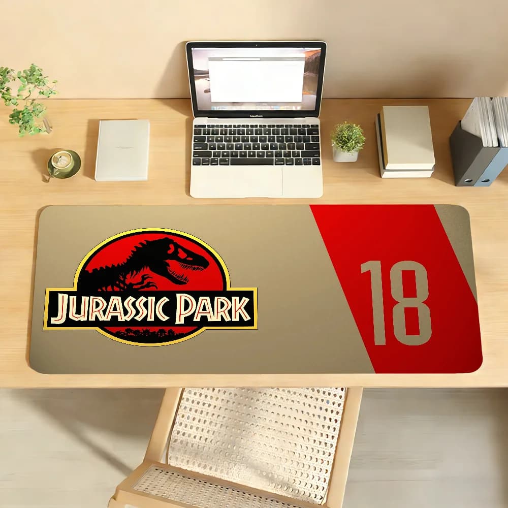 Tappetino per mouse Movie J-Jurassic W-World, antiscivolo, con bordo bloccabile, accessori per PC e laptop, in gomma, per ufficio, tastiera, grande, XXL, per giochi.