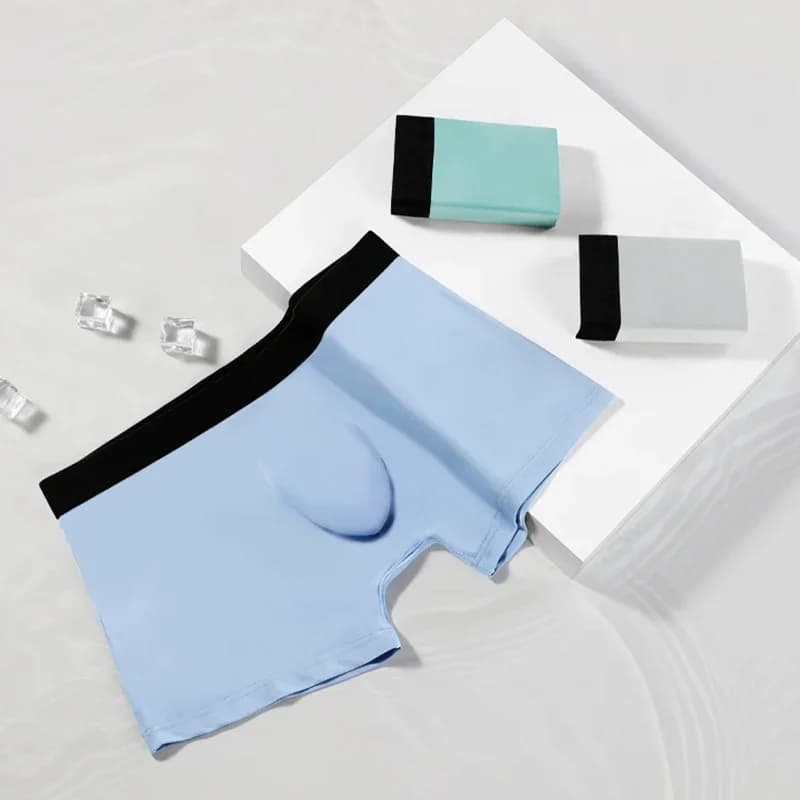 A must-have for summer! Ice silk boxers, give you a cool and naked feeling