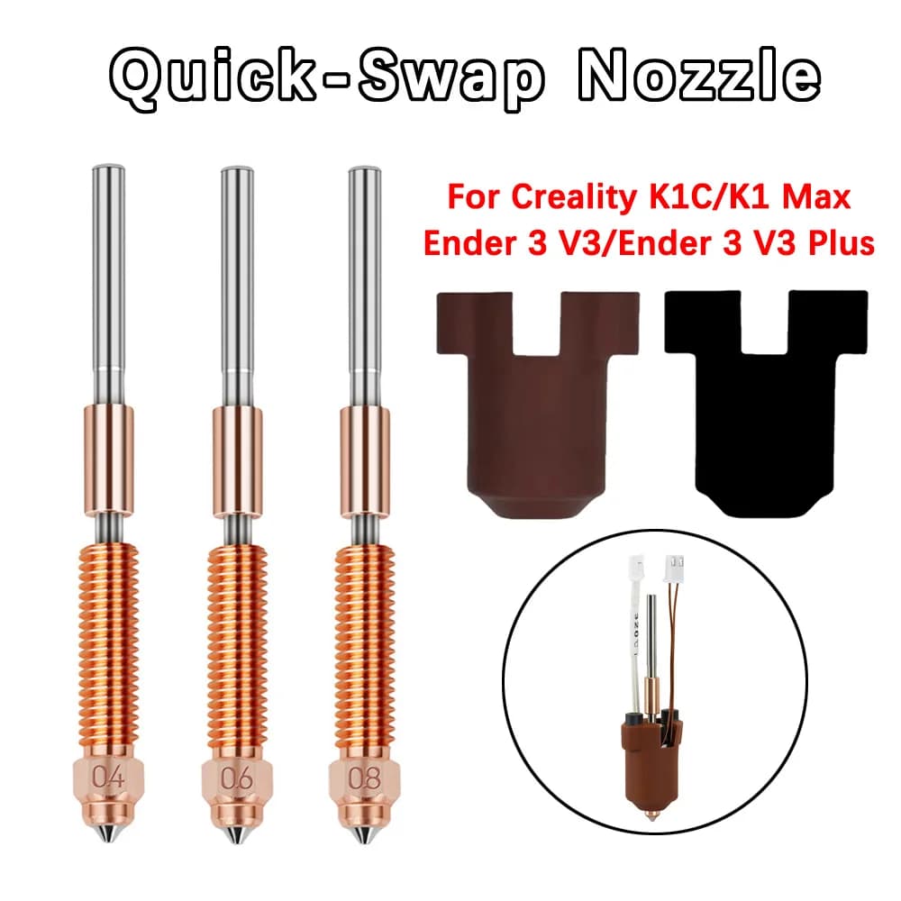 Ugello K1 Max aambio rapido Ugelli K1 SE Ugello all-in-one K1C per stampante 3D Creality K1C/K1 Max/Ender 3 V3/Ender 3 V3 Plus