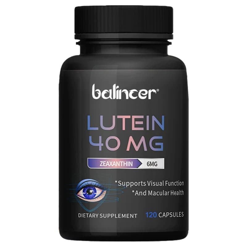 40 mg lutein supplement and 6 mg zeaxanthin: support for health and vision, eye vitamins for adults, food supplement