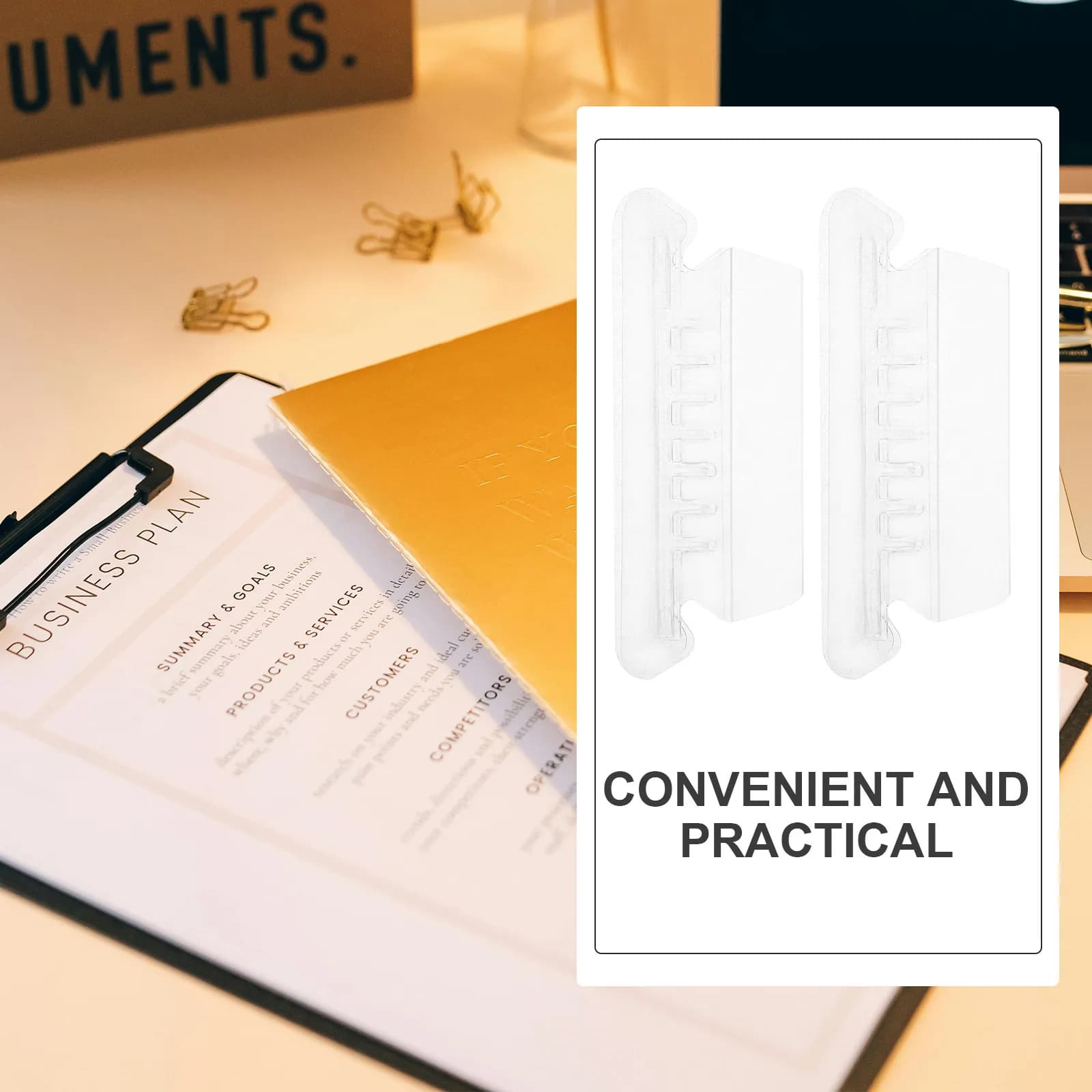 100 Etichette in PVC Resistenti per Cartelle Sospese, Design con Clip per Organizzazione Documenti, Sistema di Facile Ricerca per Ufficio e Casa